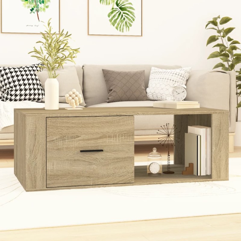 vidaXL Couchtisch Sonoma-Eiche 100x50,5x35 cm Holzwerkstoff vidaXL Couchtisch Sonoma-Eiche 100x50,5x35 cm Holzwerkstoff