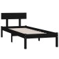 vidaXL Massivholzbett Schwarz Kiefer 90x200 cm vidaXL Massivholzbett Schwarz Kiefer 90x200 cm