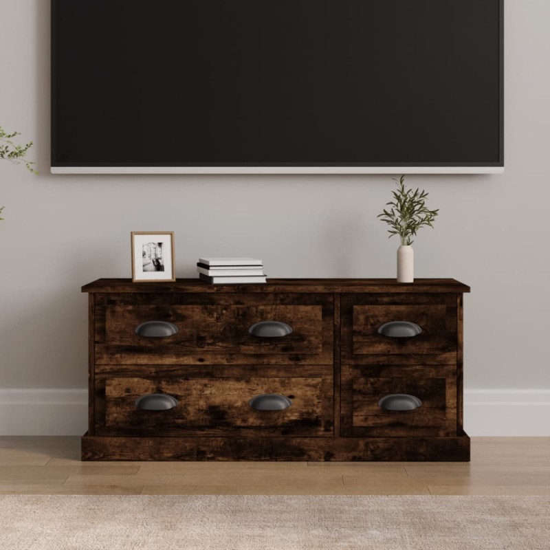 vidaXL TV-Schrank Räuchereiche 100x35,5x45 cm Holzwerkstoff vidaXL TV-Schrank Räuchereiche 100x35,5x45 cm Holzwerkstoff