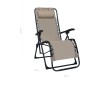 Klappbarer Liegestuhl Taupe Textilene Klappbarer Liegestuhl Taupe Textilene