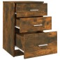 vidaXL Nachttisch Räuchereiche 40x40x63 cm Holzwerkstoff vidaXL Nachttisch Räuchereiche 40x40x63 cm Holzwerkstoff