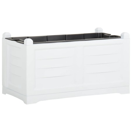 vidaXL Blumenkasten Weiß 80x42,5x42 cm PP