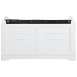 vidaXL Blumenkasten Weiß 80x42,5x42 cm PP
