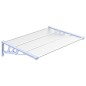 vidaXL Türvordach Grau und Transparent 122x90 cm Polycarbonat vidaXL Türvordach Grau und Transparent 122x90 cm Polycarbonat