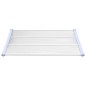 vidaXL Türvordach Grau und Transparent 122x90 cm Polycarbonat vidaXL Türvordach Grau und Transparent 122x90 cm Polycarbonat