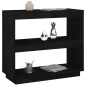 vidaXL Bücherregal Schwarz 80x35x71 cm Massivholz Kiefer vidaXL Bücherregal Schwarz 80x35x71 cm Massivholz Kiefer