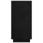 vidaXL Bücherregal Schwarz 80x35x71 cm Massivholz Kiefer vidaXL Bücherregal Schwarz 80x35x71 cm Massivholz Kiefer