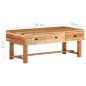 vidaXL Couchtisch 100x50x40 cm Massivholz Akazie vidaXL Couchtisch 100x50x40 cm Massivholz Akazie