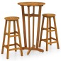 vidaXL 3-tlg. Bar-Set Massivholz Akazie vidaXL 3-tlg. Bar-Set Massivholz Akazie