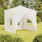 vidaXL Partyzelt Faltbar mit Seitenwänden Creme 2x2 m vidaXL Partyzelt Faltbar mit Seitenwänden Creme 2x2 m