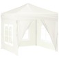 vidaXL Partyzelt Faltbar mit Seitenwänden Creme 2x2 m vidaXL Partyzelt Faltbar mit Seitenwänden Creme 2x2 m