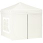 vidaXL Partyzelt Faltbar mit Seitenwänden Creme 2x2 m vidaXL Partyzelt Faltbar mit Seitenwänden Creme 2x2 m