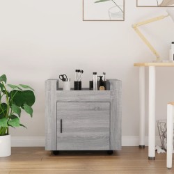 vidaXL Bürowagen Grau Sonoma 60x45x60 cm Holzwerkstoff