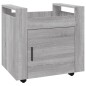 vidaXL Bürowagen Grau Sonoma 60x45x60 cm Holzwerkstoff vidaXL Bürowagen Grau Sonoma 60x45x60 cm Holzwerkstoff