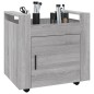 vidaXL Bürowagen Grau Sonoma 60x45x60 cm Holzwerkstoff vidaXL Bürowagen Grau Sonoma 60x45x60 cm Holzwerkstoff