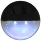 vidaXL Outdoor Solar-Wandleuchten LED 12 Stk. Rund Schwarz vidaXL Outdoor Solar-Wandleuchten LED 12 Stk. Rund Schwarz