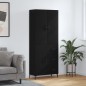 vidaXL Highboard Schwarz 69,5x34x180 cm Holzwerkstoff vidaXL Highboard Schwarz 69,5x34x180 cm Holzwerkstoff