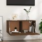 vidaXL Wandschrank Braun Eichen-Optik 80x35x36,5cm Holzwerkstoff vidaXL Wandschrank Braun Eichen-Optik 80x35x36,5cm Holzwerkstoff