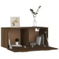vidaXL Wandschrank Braun Eichen-Optik 80x35x36,5cm Holzwerkstoff vidaXL Wandschrank Braun Eichen-Optik 80x35x36,5cm Holzwerkstoff