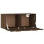 vidaXL Wandschrank Braun Eichen-Optik 80x35x36,5cm Holzwerkstoff vidaXL Wandschrank Braun Eichen-Optik 80x35x36,5cm Holzwerkstoff