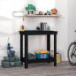 vidaXL Werkbank Schwarz 80x50x80 cm Massivholz Kiefer vidaXL Werkbank Schwarz 80x50x80 cm Massivholz Kiefer