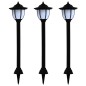 vidaXL Outdoor Solarleuchten 3 Stück LED Schwarz vidaXL Outdoor Solarleuchten 3 Stück LED Schwarz