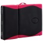 vidaXL Massageliege Klappbar 4-Zonen mit Holzgestell Schwarz und Rosa vidaXL Massageliege Klappbar 4-Zonen mit Holzgestell Schwarz und Rosa