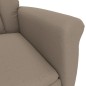 Massagesessel Taupe Wildleder-Optik Massagesessel Taupe Wildleder-Optik