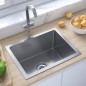 vidaXL Handgemachte Einbauspüle Edelstahl vidaXL Handgemachte Einbauspüle Edelstahl