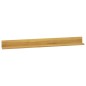 vidaXL Wandregale 2 Stk. 110x10x10 cm Massivholz Teak