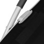 vidaXL Sonnenliege mit Kissen Aluminium und Textilene Schwarz vidaXL Sonnenliege mit Kissen Aluminium und Textilene Schwarz
