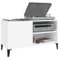 vidaXL Plattenschrank Weiß 84,5x38x48 cm Holzwerkstoff vidaXL Plattenschrank Weiß 84,5x38x48 cm Holzwerkstoff
