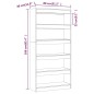 vidaXL Bücherregal/Raumteiler Schwarz 80x30x166 cm Holzwerkstoff vidaXL Bücherregal/Raumteiler Schwarz 80x30x166 cm Holzwerkstoff