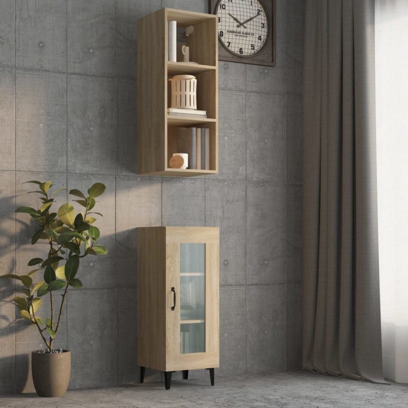 vidaXL Wandschrank Sonoma-Eiche 34,5x32,5x90 cm Holzwerkstoff vidaXL Wandschrank Sonoma-Eiche 34,5x32,5x90 cm Holzwerkstoff