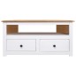 vidaXL TV-Eckschrank Weiß 93 x 49 x 49 cm Massivholz Panama-Kiefer vidaXL TV-Eckschrank Weiß 93 x 49 x 49 cm Massivholz Panama-Kiefer