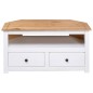 vidaXL TV-Eckschrank Weiß 93 x 49 x 49 cm Massivholz Panama-Kiefer vidaXL TV-Eckschrank Weiß 93 x 49 x 49 cm Massivholz Panama-Kiefer