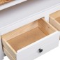 vidaXL TV-Eckschrank Weiß 93 x 49 x 49 cm Massivholz Panama-Kiefer vidaXL TV-Eckschrank Weiß 93 x 49 x 49 cm Massivholz Panama-Kiefer
