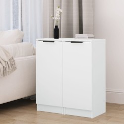 vidaXL Sideboards 2 Stk. Weiß 30x30x70 cm Holzwerkstoff