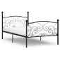vidaXL Bettgestell mit Lattenrost Schwarz Metall 90×200 cm vidaXL Bettgestell mit Lattenrost Schwarz Metall 90×200 cm