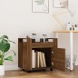 vidaXL Bürowagen Braun Eichen-Optik 60x45x60 cm Holzwerkstoff vidaXL Bürowagen Braun Eichen-Optik 60x45x60 cm Holzwerkstoff