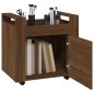 vidaXL Bürowagen Braun Eichen-Optik 60x45x60 cm Holzwerkstoff vidaXL Bürowagen Braun Eichen-Optik 60x45x60 cm Holzwerkstoff