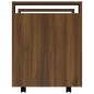 vidaXL Bürowagen Braun Eichen-Optik 60x45x60 cm Holzwerkstoff vidaXL Bürowagen Braun Eichen-Optik 60x45x60 cm Holzwerkstoff