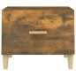 vidaXL Couchtische 2 Stk. Räuchereiche 50x50x40 cm Holzwerkstoff vidaXL Couchtische 2 Stk. Räuchereiche 50x50x40 cm Holzwerkstoff