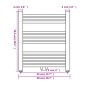 Handtuchheizkörper Warmwasser Gerade 500x764 mm Handtuchheizkörper Warmwasser Gerade 500x764 mm