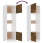 vidaXL Mikrowellenumbauschrank Räuchereiche 60x57x207 cm Holzwerkstoff vidaXL Mikrowellenumbauschrank Räuchereiche 60x57x207 cm Holzwerkstoff