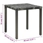 Sonnenliegen mit Tisch Poly Rattan Anthrazit Sonnenliegen mit Tisch Poly Rattan Anthrazit