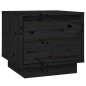 vidaXL Nachttisch Schwarz 35x34x32 cm Massivholz Kiefer vidaXL Nachttisch Schwarz 35x34x32 cm Massivholz Kiefer