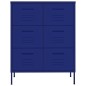vidaXL Schubladenschrank Marineblau 80x35x101,5 cm Stahl vidaXL Schubladenschrank Marineblau 80x35x101,5 cm Stahl