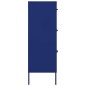 vidaXL Schubladenschrank Marineblau 80x35x101,5 cm Stahl vidaXL Schubladenschrank Marineblau 80x35x101,5 cm Stahl