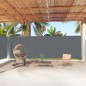 vidaXL Seitenmarkise Ausziehbar Anthrazit 200x1000 cm vidaXL Seitenmarkise Ausziehbar Anthrazit 200x1000 cm